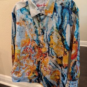 Robert Graham Colorful Abstract Mens Shirt